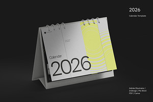 2026 Desk Calendar - Repeh, a Stationery Template by fakhroo