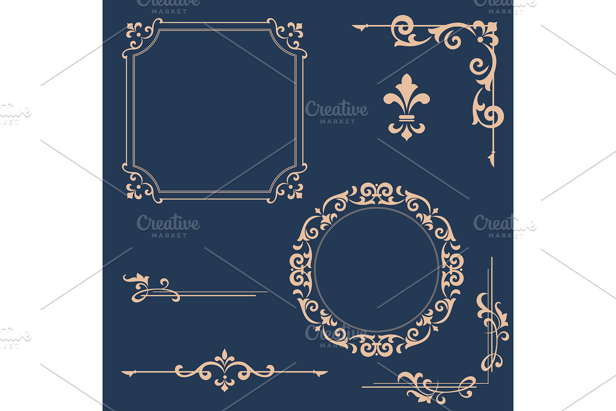 Vintage floral set, an Outline Icon by RODINA (Photo 1 of 3)