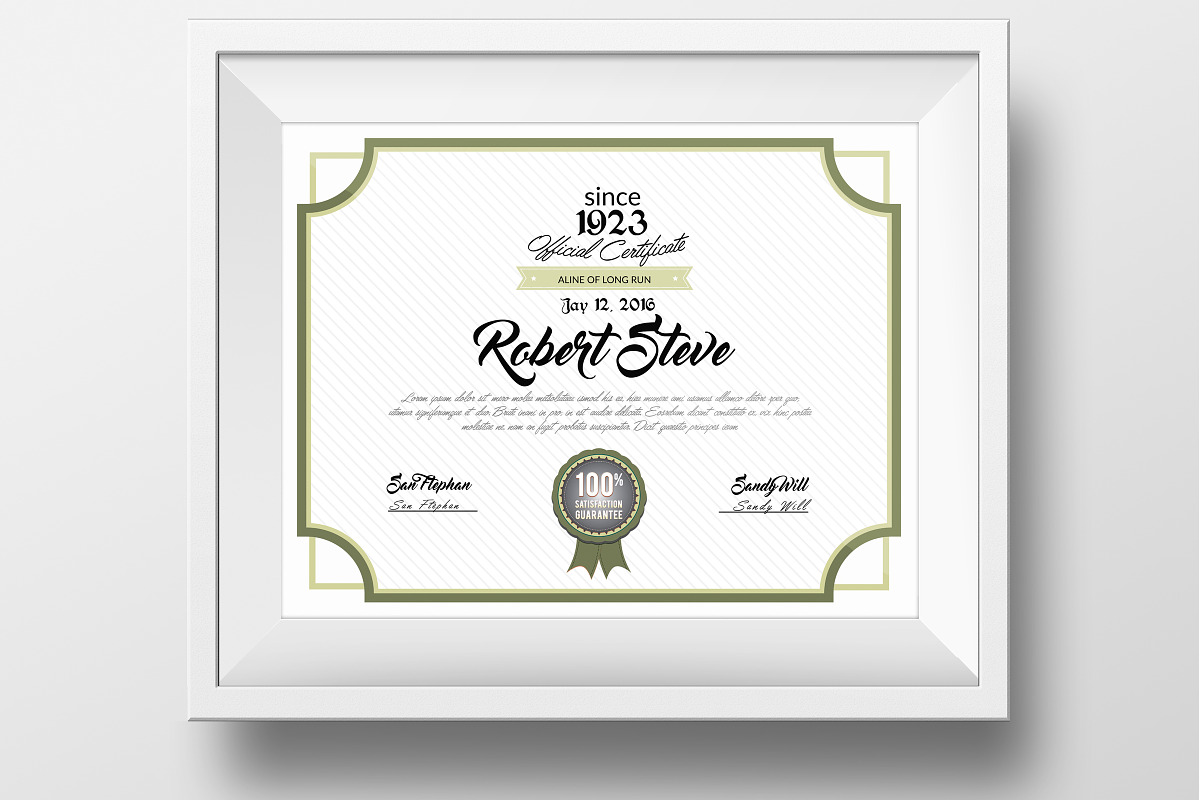 5 Certificate & Diploma Bundle, a Stationery Template by Business Flyers (Photo 4 of 6)