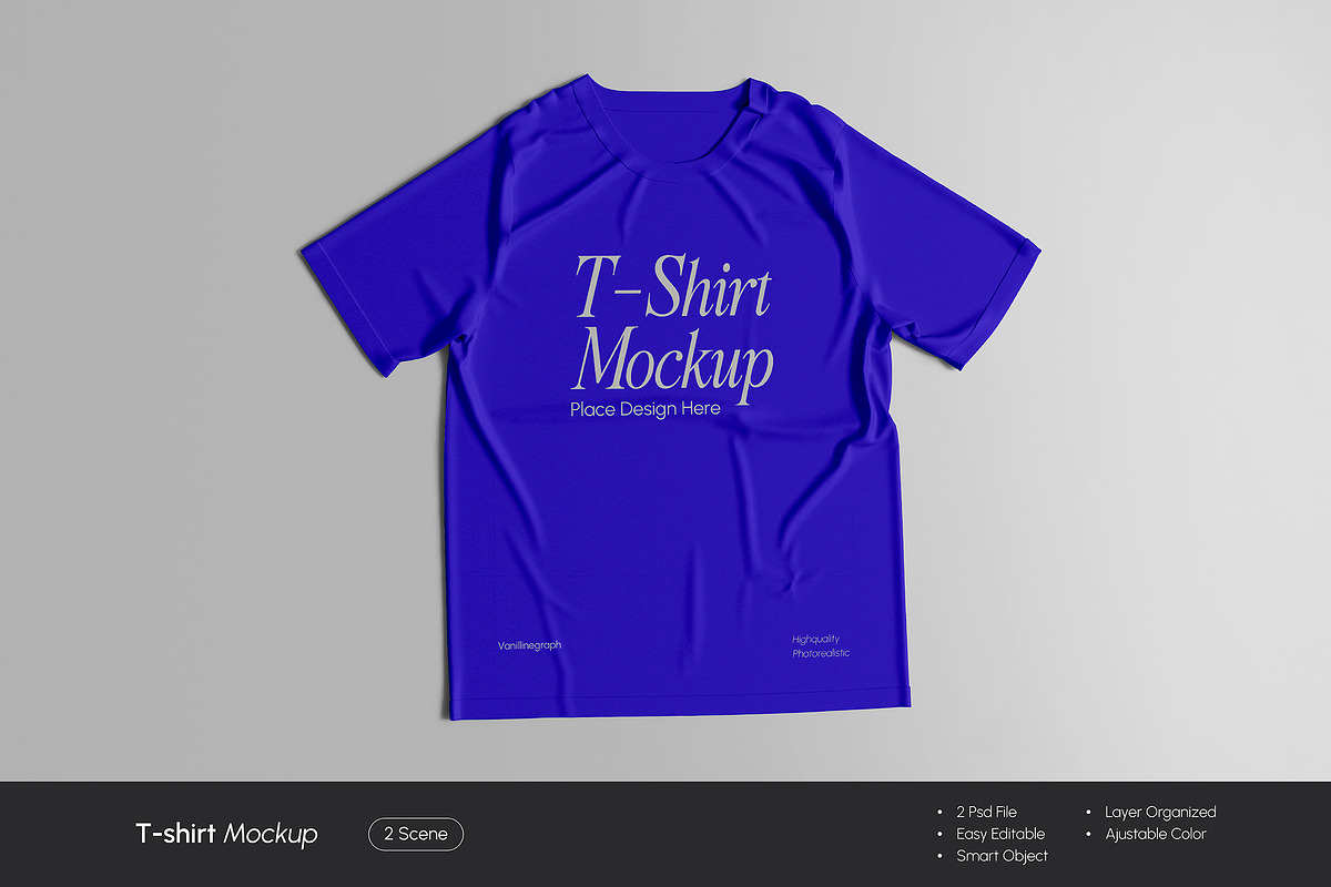 T-shirt Mockup, a Shirt Mockup by VanillineGraph (Photo 1 of 5)
