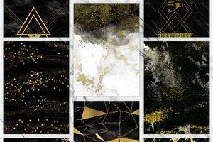 Black Gold Marble Backgrounds