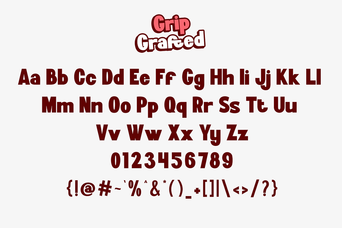 Grip Grafted - Thumbnails Font, a Sans Serif Font by Flawless And Co (Photo 8 of 10)