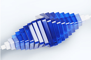 3d abstract glass spiral shape in, a Background Graphic by Marozhkastudio