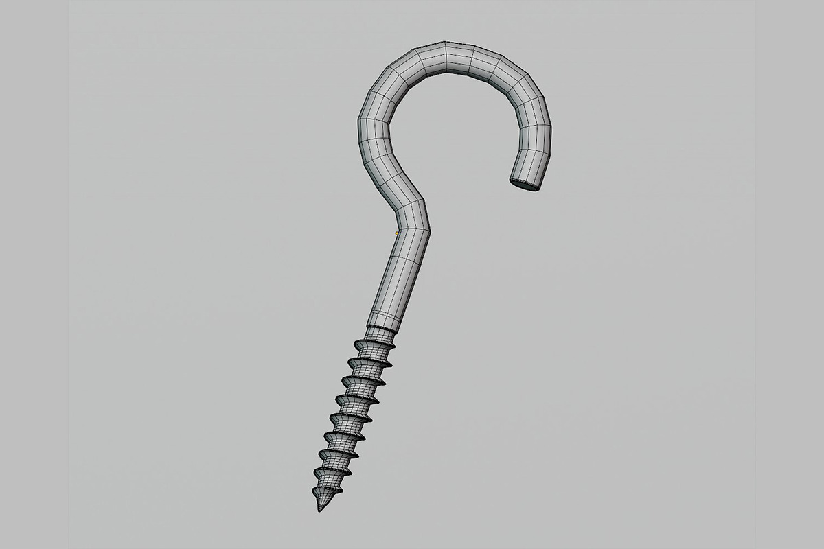 Screw hooks, an Object 3D Model by fahad121 (Photo 6 of 7)