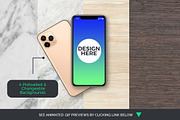 Animated iPhone 11 Pro Mockups, an iPhone Mockup by Modern Studio (Thumbnail 2 of 6)