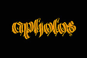 Blackletter Pro Brushes / Procreate, a Brush Add-On by the Fontmaker (Thumbnail 5 of 19)