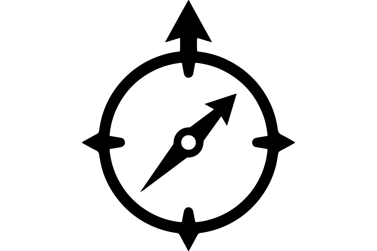 Compass & Navigation Vector Icons, a Technology Illustration by abu67222 (Photo 3 of 13)