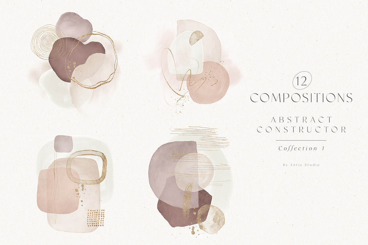 Abstract Natural Watercolor Shapes, a Texture Graphic by Veris Studio (Photo 5 of 14)