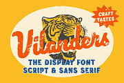 Vilanders - Vintage Stamp Font, a Script Font by Edignwn Type (Thumbnail 1 of 10)