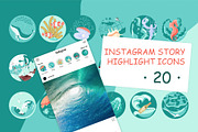 Instagram story highlight icons, a Social Media Template by Lucky Shop (Thumbnail 1 of 4)