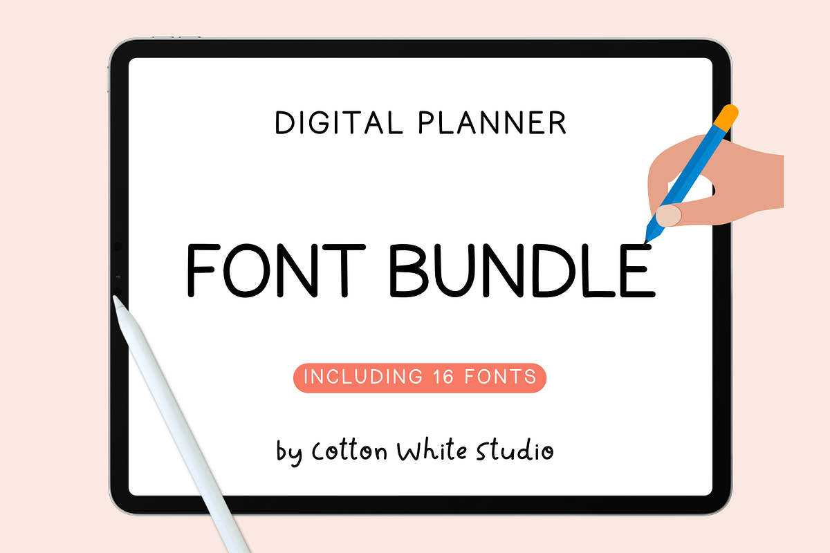Digital Planner Font Bundle, a Handwritten Font by Sofia Skoog (Photo 1 of 12)
