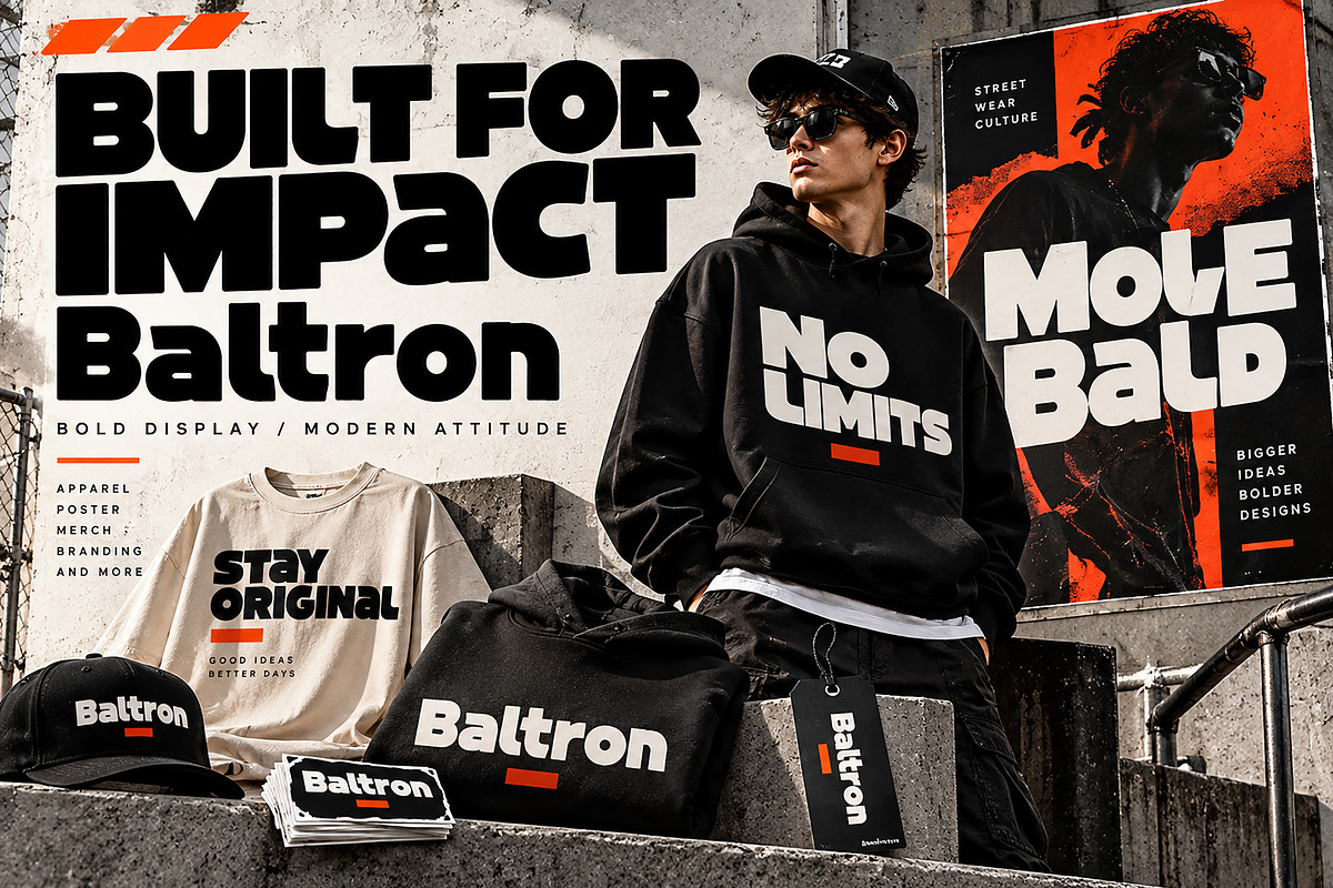 Baltron, a Slab Serif Font by Wow Magic (Photo 2 of 4)