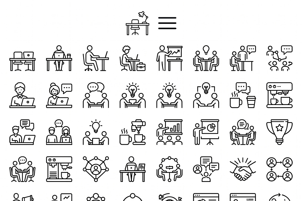 Bundles vector Digital Nomad Icons, an Outline Icon by adenpinkstore (Photo 3 of 5)