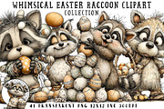 Whimsical Easter Raccoon Clipart, an Illustration by OK Design (Thumbnail 1 of 6)