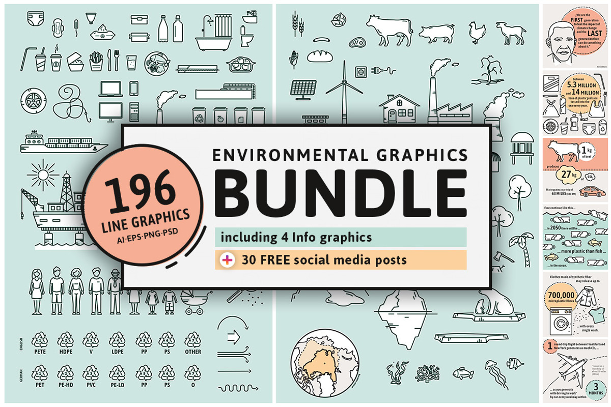 Environmental Graphics | Bundle, an Animal Illustration by nordicworker (Photo 1 of 9)