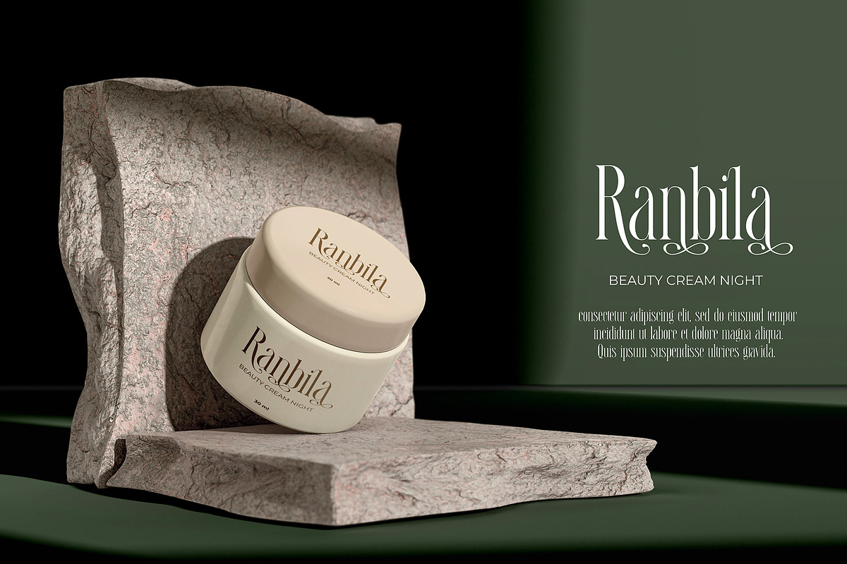 Ranbila Elegant Ligature Serif, a Serif Font by Alfinart (Photo 5 of 10)