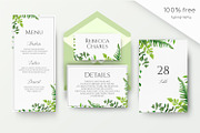 Wedding suite - Forest freshness, an Invitation Template by Alewiena (Thumbnail 6 of 8)