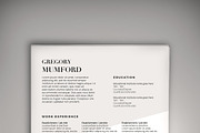 Flex CV (DOC + PSD) + Business Card, a Resume Template by Valeur Design (Thumbnail 1 of 3)