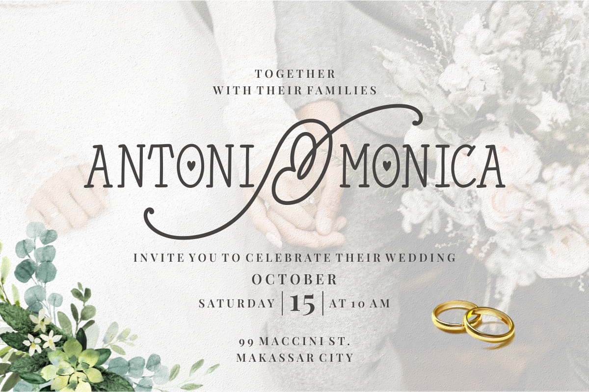 Sweet Couple - A Lovely Display Font, a Handwritten Font by a Piece of Cake (Photo 3 of 8)