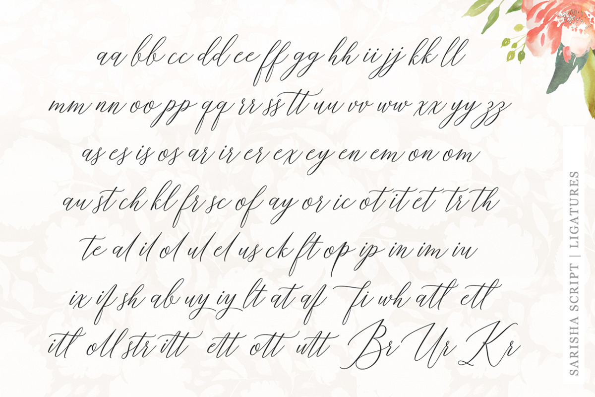 Sarisha Script, a Script Font by Solidtype (Photo 6 of 11)