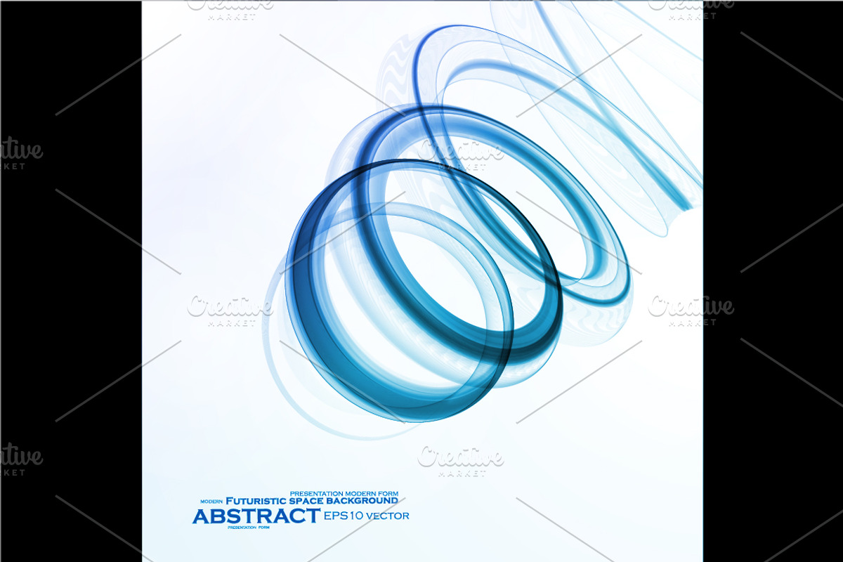 Set of Abstract blue backgrounds, a Pattern Graphic by majcot (Photo 4 of 6)