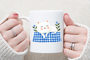 Blue Cottage Charm Clipart Set, an Illustration by Sublimation Artist (Thumbnail 5 of 6)