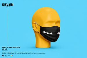 Face Mask Mockup, a Mask Mockup by Se٧enStudio
