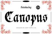CS Canopus – Blackletter Font, a Blackletter Font by Craft Supply Co. (Thumbnail 1 of 8)