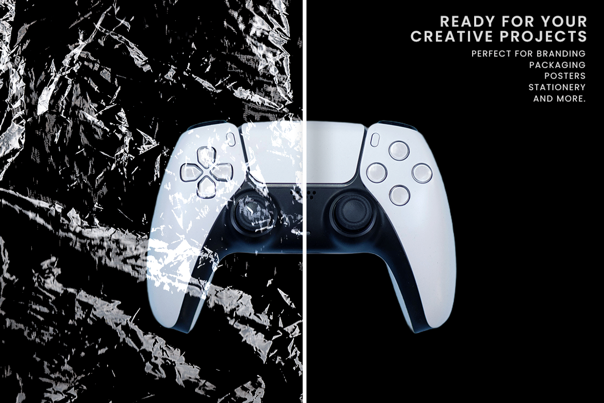 Crumpled Plastic Overlay Collection, a Texture Graphic by Ary_ngeblur (Photo 5 of 5)