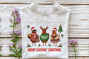 Merry Cluckin’ Christmas Chicken PNG, an Illustration by DreamPrint404 (Thumbnail 2 of 4)