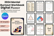 Digital 2024 Mental Burnout Workbook, a Presentation Template by Designmela01 (Thumbnail 1 of 12)