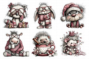 Whimsical Woodland Christmas Animals, an Illustration by Daily.Designs (Thumbnail 3 of 5)