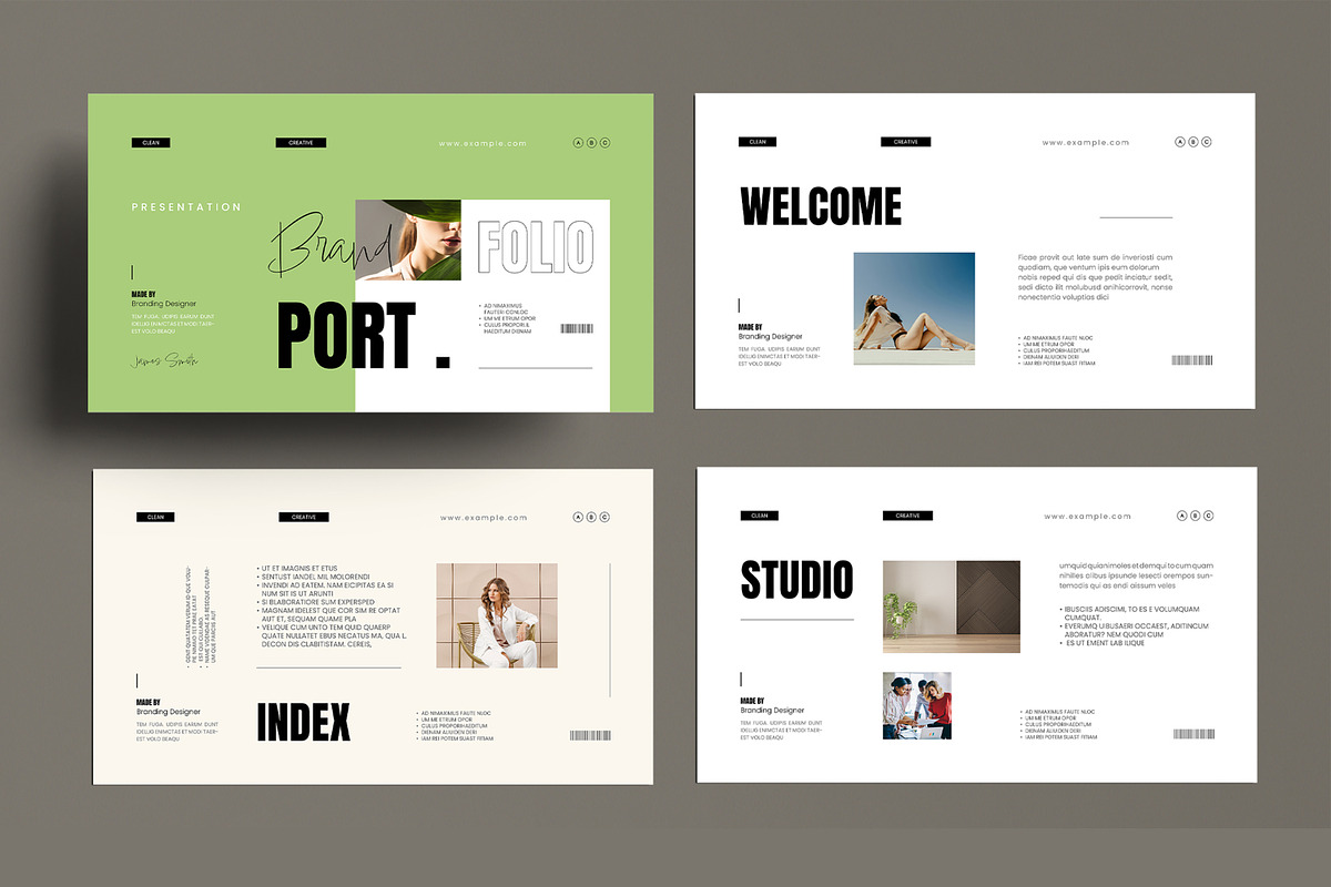 Modern Brand Portfolio Presentation, a Presentation Template by MightyDesign (Photo 2 of 8)
