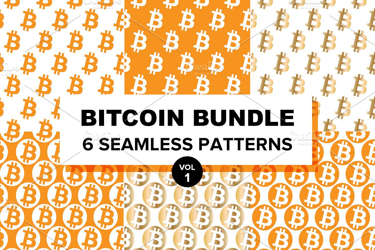 Bitcoin Seamless Pattern Bundle, a Pattern Graphic by PATTERNBASE (Photo 1 of 7)