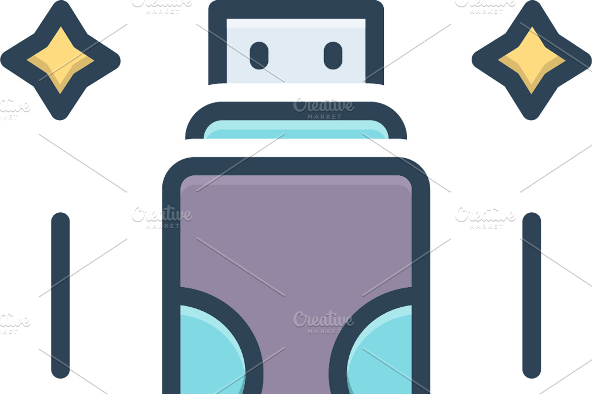 Flash drive color icon, a Duotone Icon by Creative priyanka