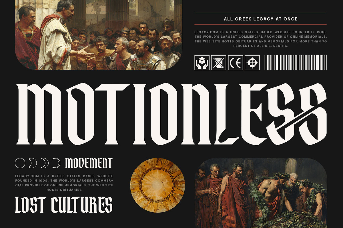 Zentras Typeface, a Blackletter Font by alit design (Photo 4 of 17)