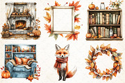 Watercolor Autumn Mood Clipart, an Illustration by Libby Wishes (Thumbnail 3 of 9)