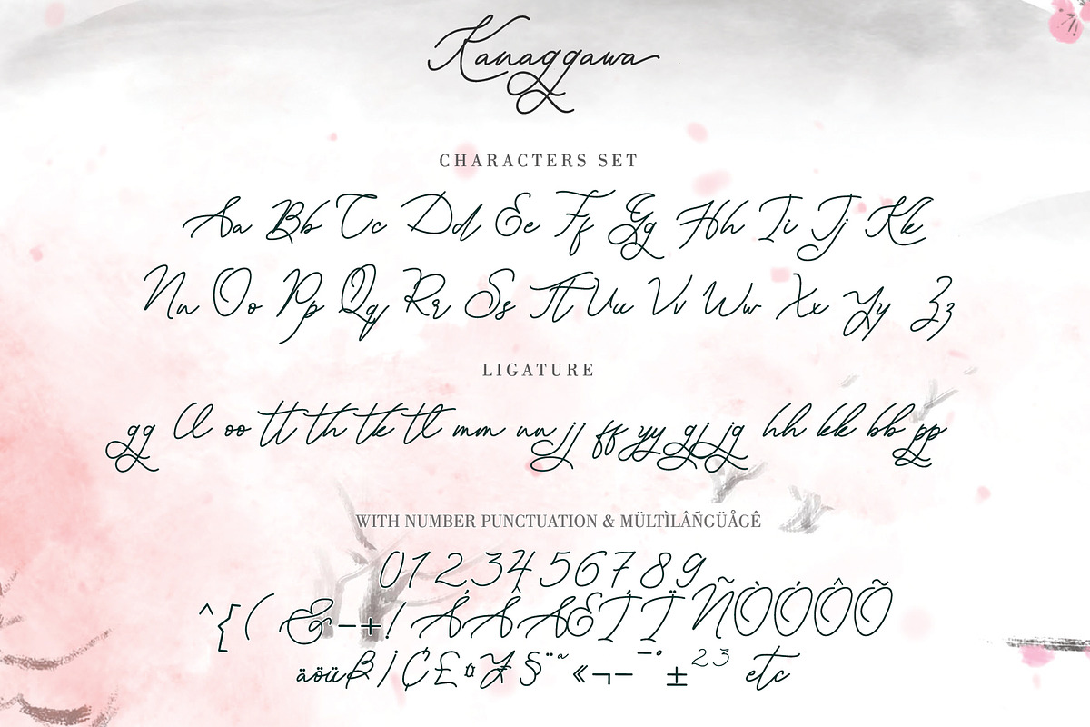 Kanaggawa, a Script Font by Letterara (Photo 5 of 7)