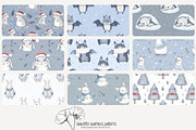 80 winter animals seamless pattern, a Pattern Graphic by Poppy Lane Studio (Thumbnail 10 of 11)