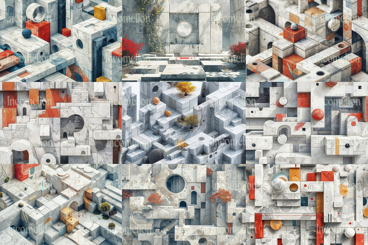38 Geometric Concrete Backgrounds, a Background Graphic by Incomelion (Photo 9 of 11)