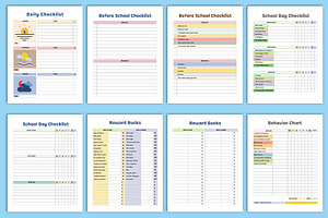 2024-2025 Kids Chore Charts Canva