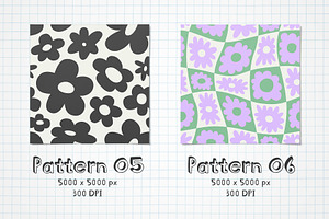 Soft Florals: Graphics Patterns