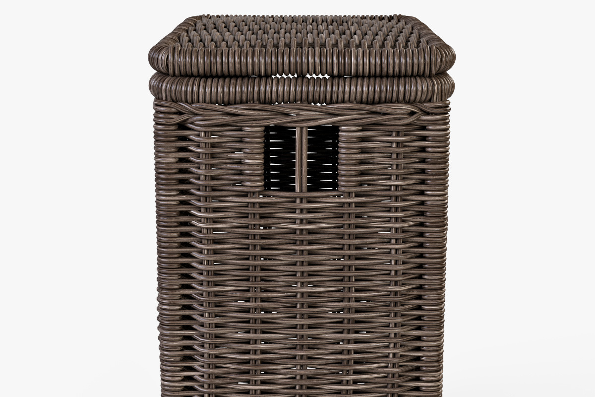 Wicker Laundry Hamper 08 Brown, an Object 3D Model by Markelos (Photo 5 of 10)