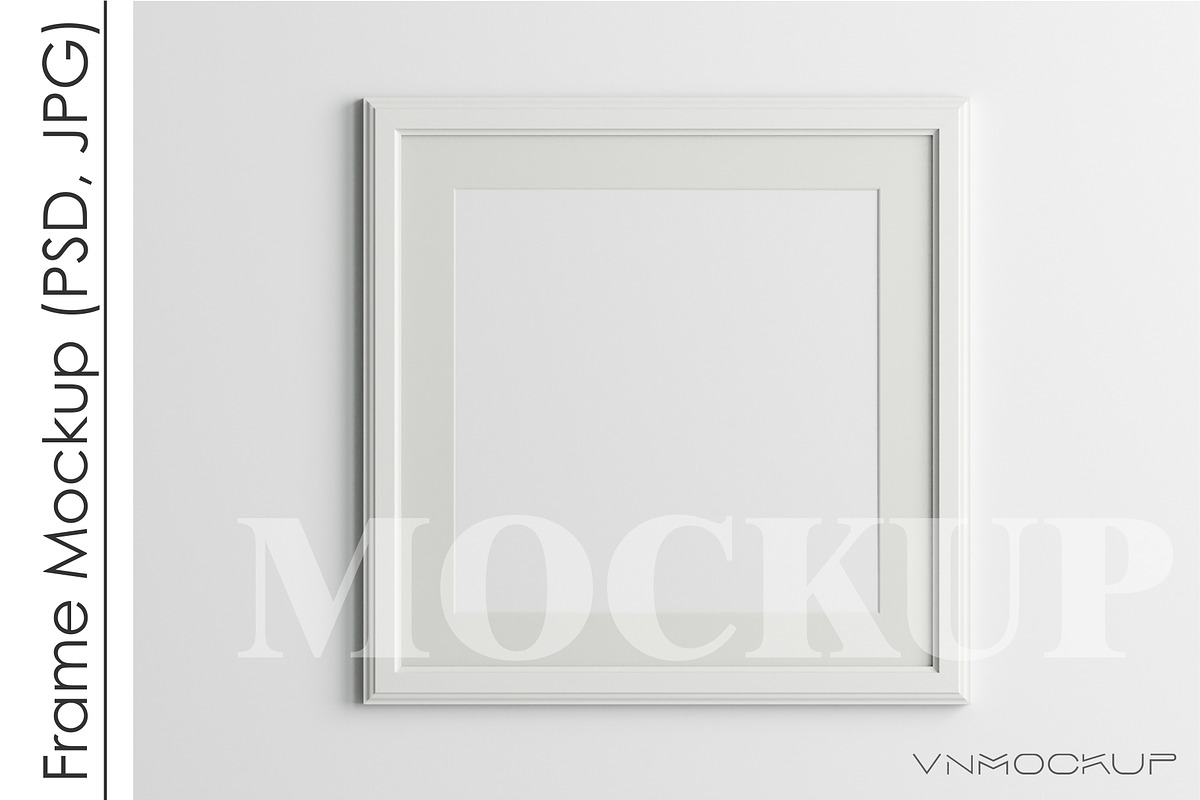 Frame Mockup PSD JPG, a Print Template by VNmockup (Photo 1 of 5)