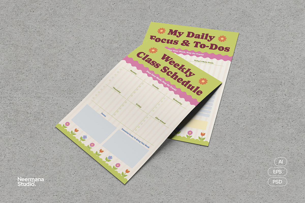 Student Planner, a Stationery Template by Neermana (Photo 1 of 4)