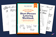 Brush Lettering Procreate Workbook, a Branding & Logo Template by Molly Suber Thorpe (Thumbnail 1 of 7)