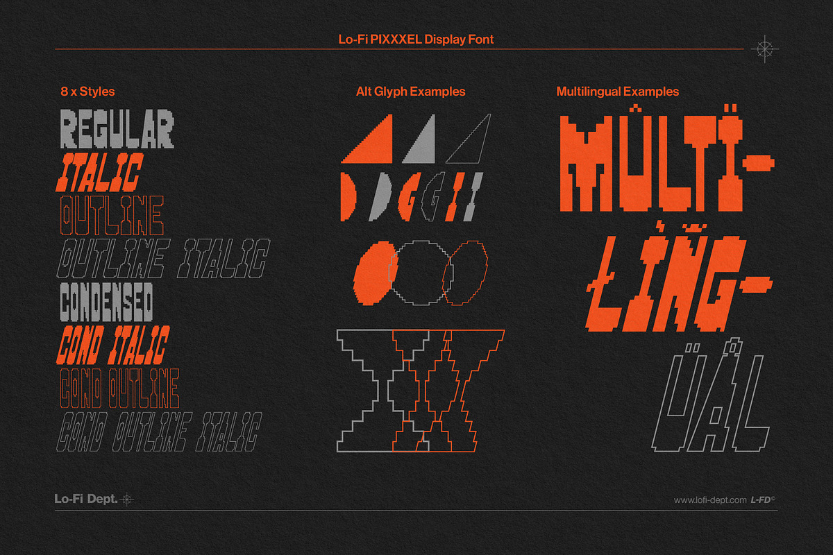 Lo-Fi PIXXXEL Display Font, a Font by Lo-Fi Dept (Photo 3 of 10)