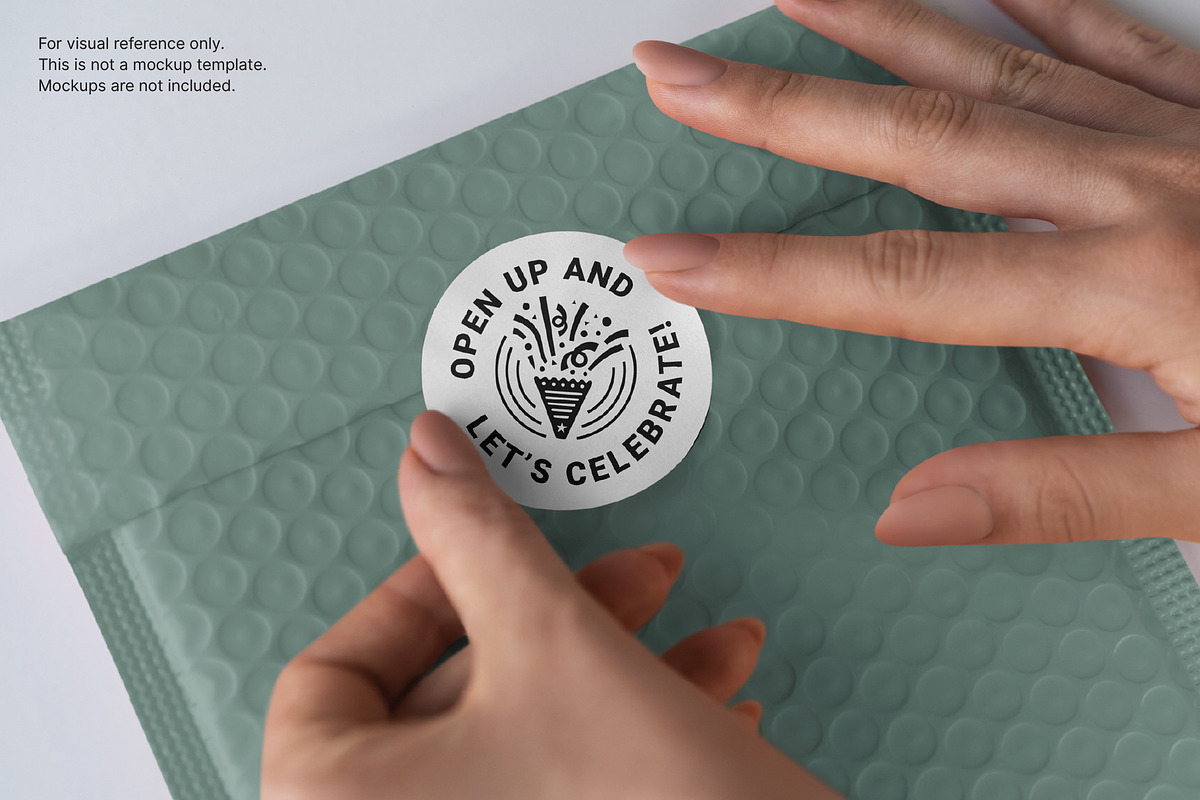 Thermal Printer Packaging Stickers, a Marketing Template by Sungy Side Up (Photo 9 of 9)