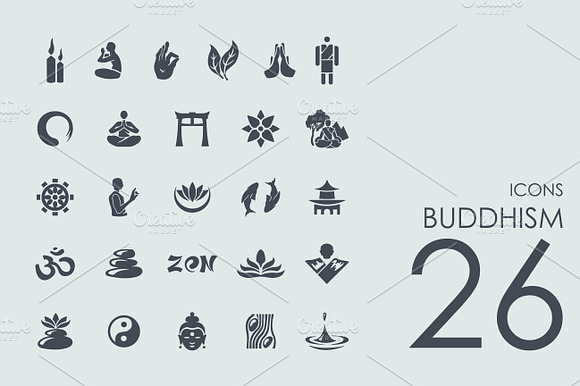 26 Buddhism Icons Bonus