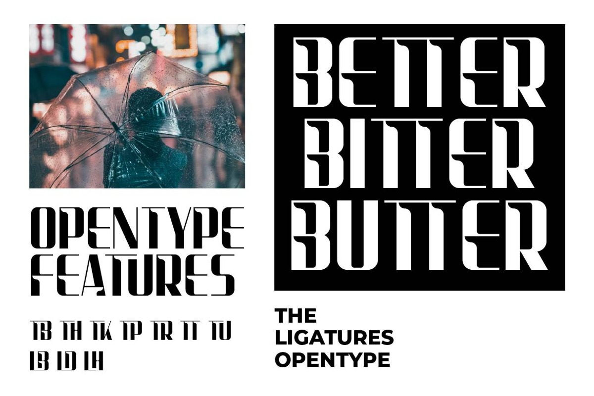 Atrago Creative Display Font, a Sans Serif Font by Artiveko (Photo 3 of 8)